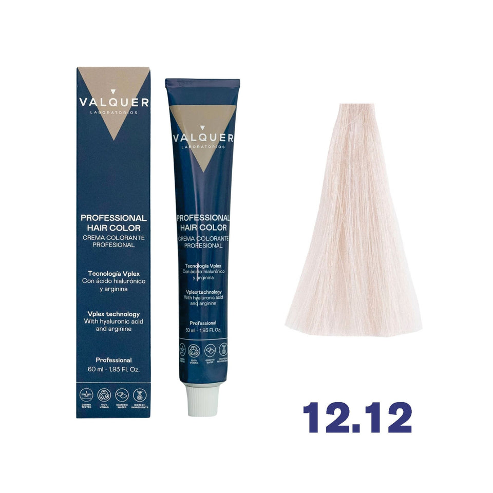 valquer laboratorios Tinte 12.12 Superaclarante Ceniza Violeta - 60 ml