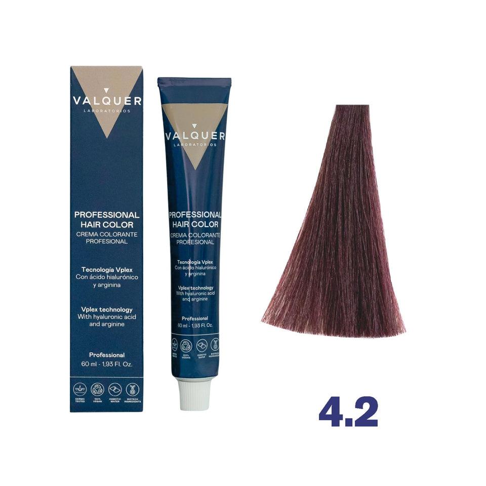 valquer laboratorios Tinte 4.2 Castaño Medio Violeta - 60 ml