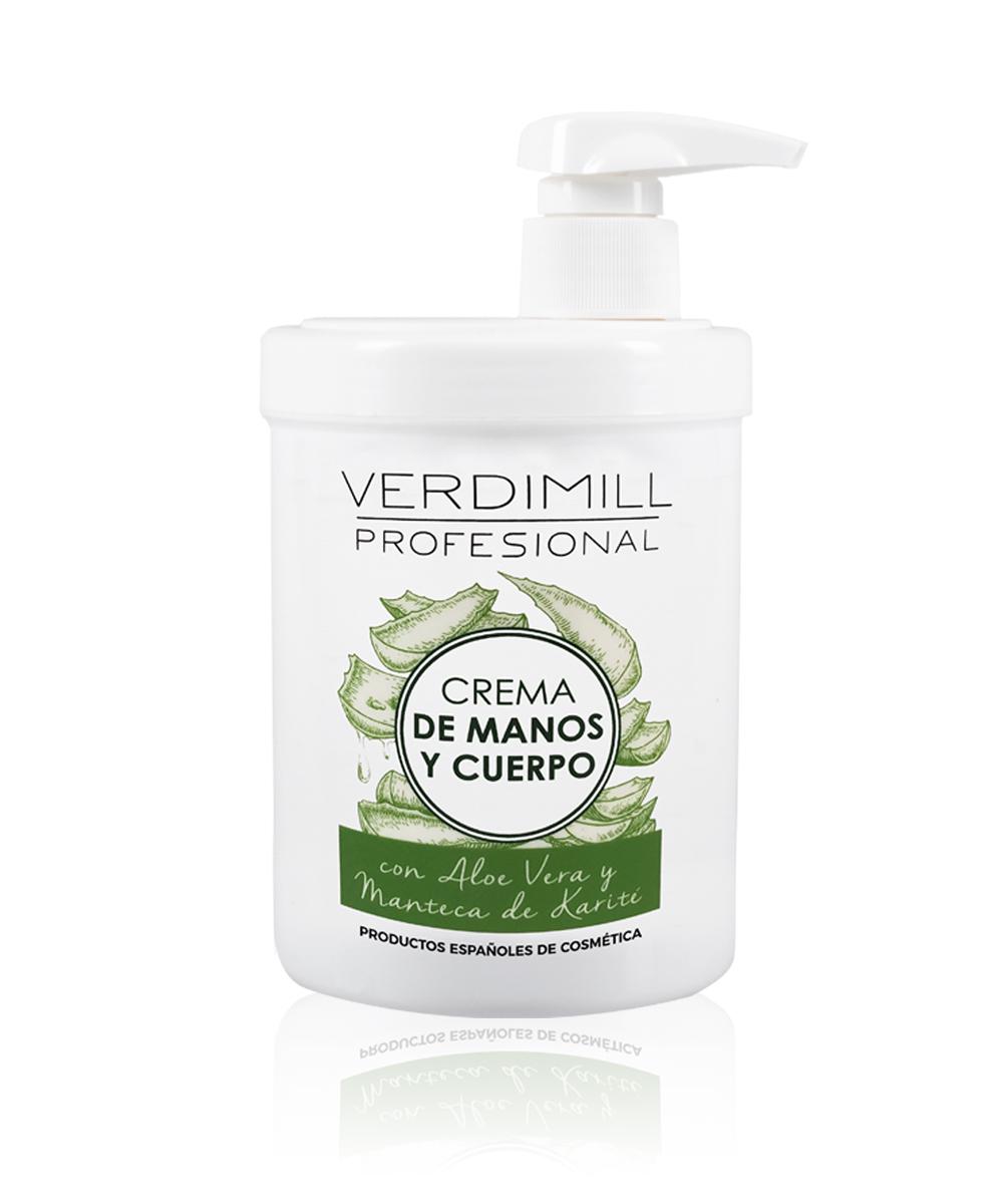verdimill CREMA DE MANOS Y CUERPO- Con aloe vera y manteca de karité (1L)