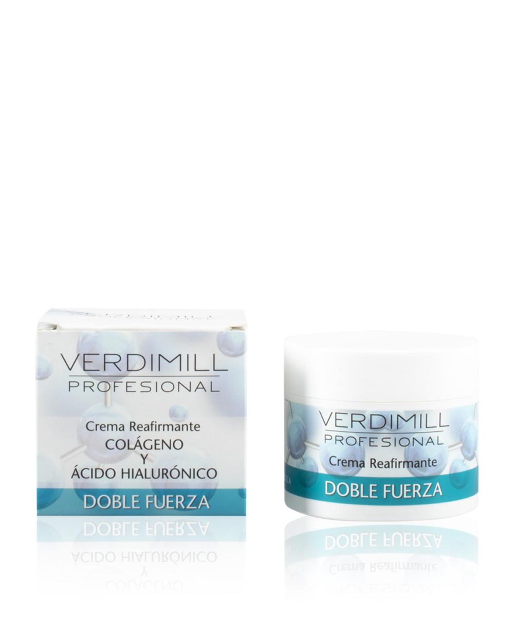 Verdimill CREMA FACIAL REAFIRMANTE DOBLE FUERZA- Con Colágeno Y ácido Hialurónico (125ml)