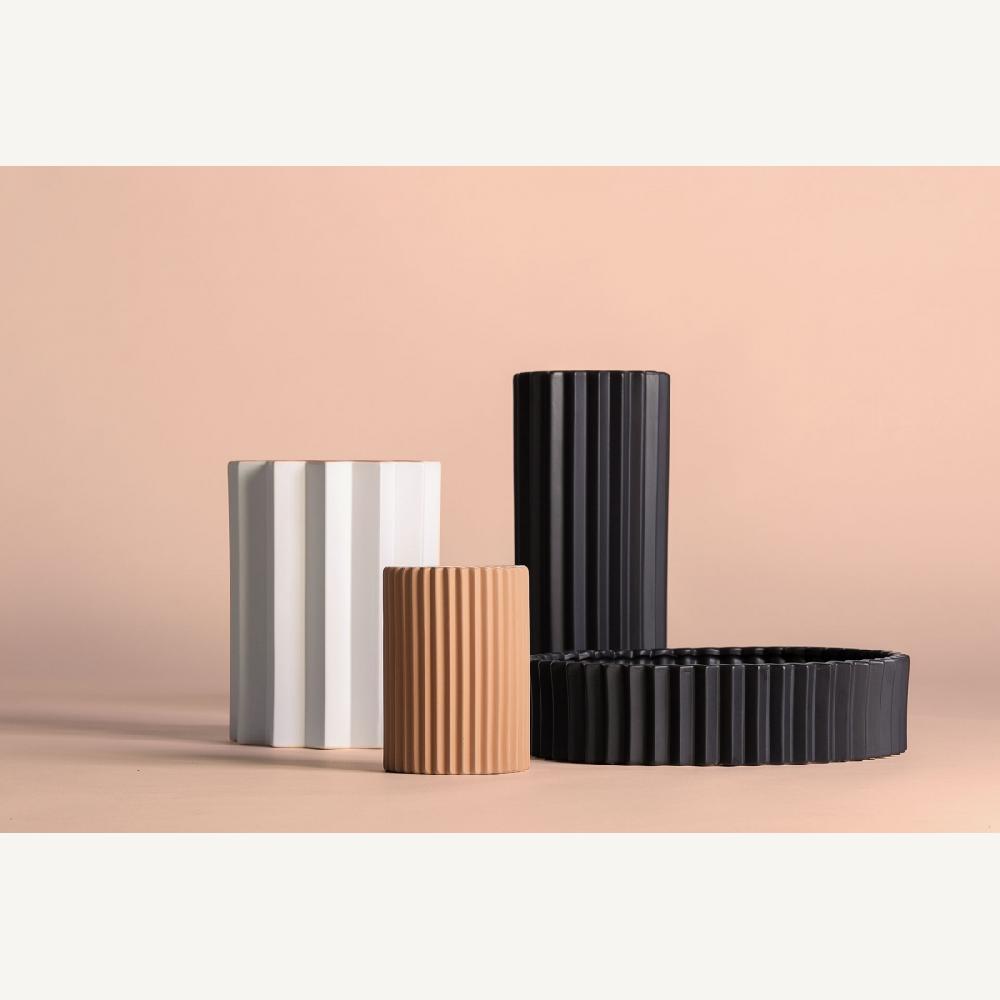 Vical Home JARRÓN PLISSÉ STONE