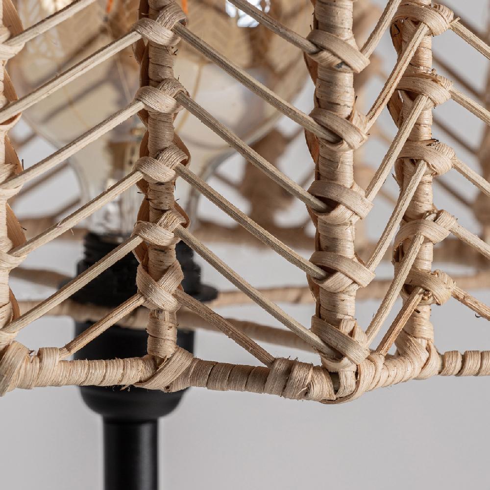 Vical Home LÁMPARA DE PIE PLISSÉ RATTAN