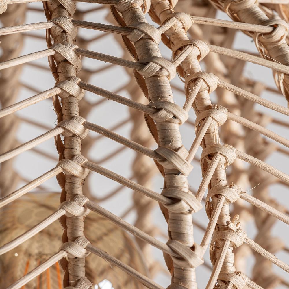 Vical Home LÁMPARA DE PIE PLISSÉ RATTAN