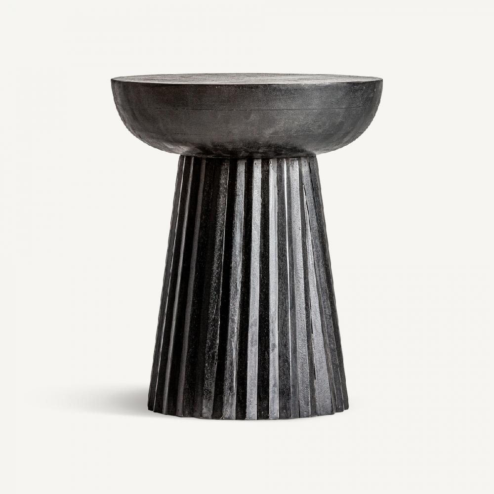 vical home MESA AUXILIAR PLISSÉ WOOD