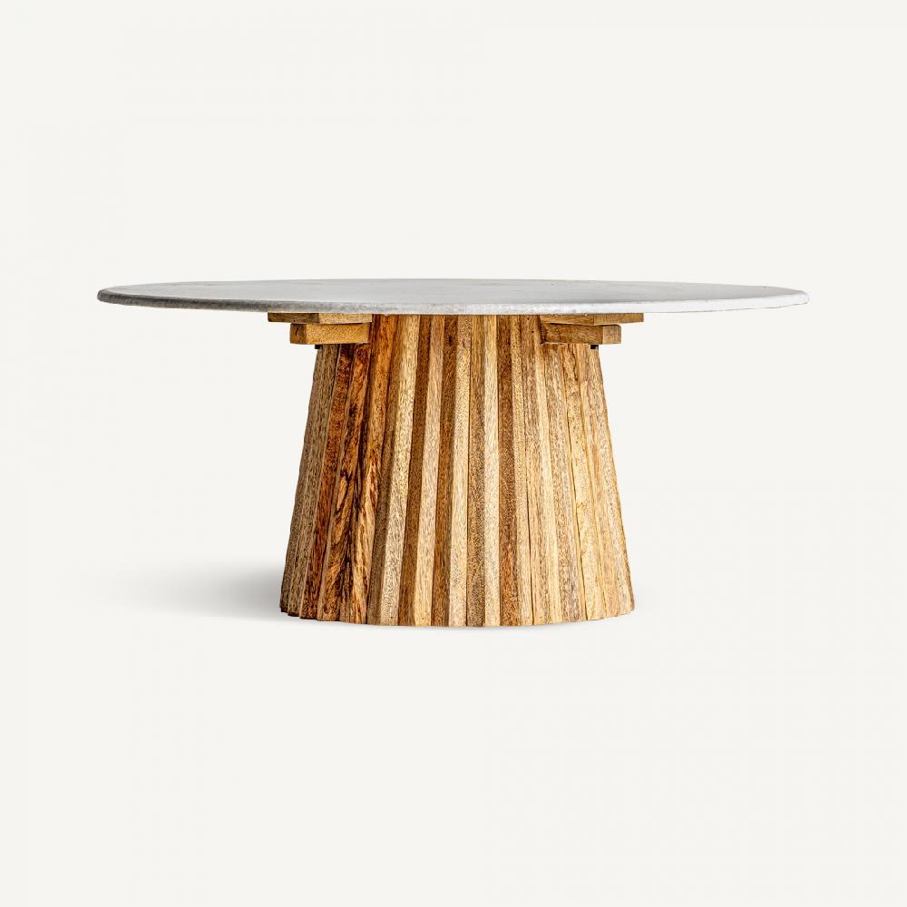 vical home MESA DE CENTRO PLISSÉ WOOD