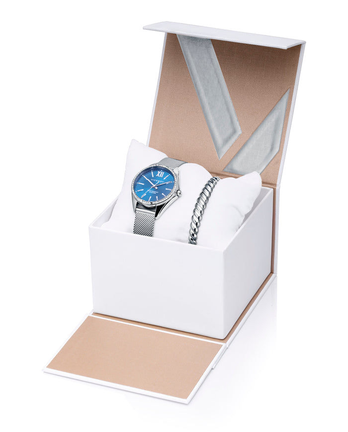 Viceroy Pack De Mujer Chic Caja Y Malla Milanesa De Acero