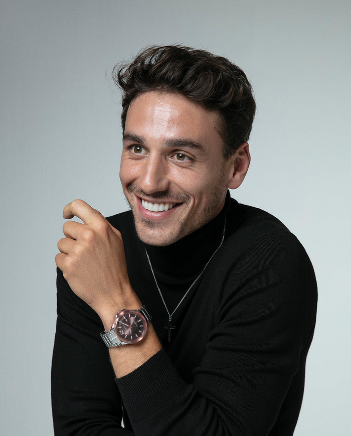 Viceroy Pack Reloj Con Pulsera Caja Bicolor Acero E Ip Rosa 10 Atm Y Brazalete De Acero Con Movimiento Cuarzo