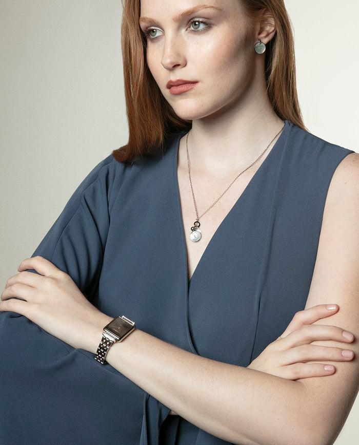 Viceroy Reloj Caja Acero Con Corona En Ip Rosa Y Brazalete Bicolor Acero Ip Rosa Con Movimiento Cuarzo