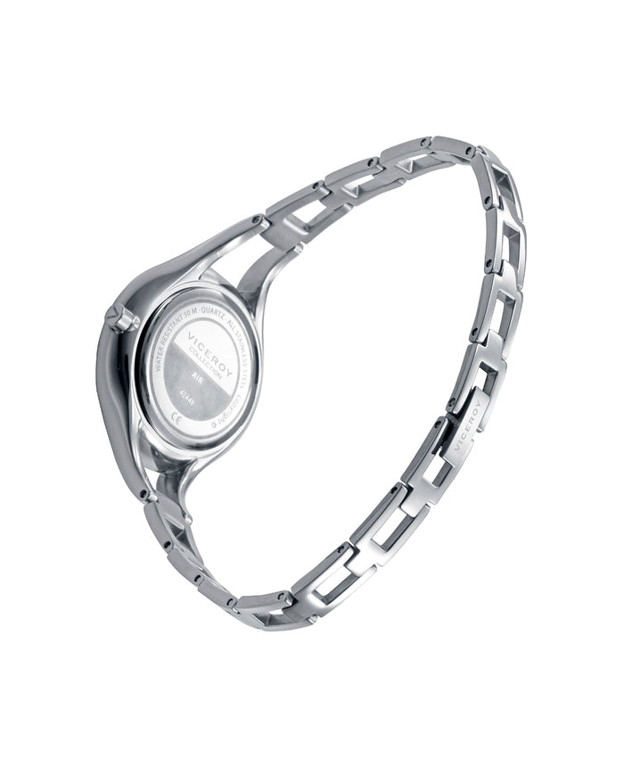 Viceroy Reloj Caja De Acero 5 Atm Y Brazalete De Acero Con Movimiento Cuarzo