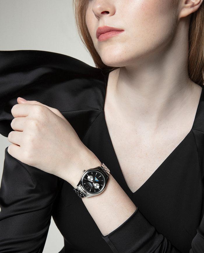 Viceroy Reloj Caja De Acero 5 Atm Y Brazalete De Acero Con Movimiento Cuarzo