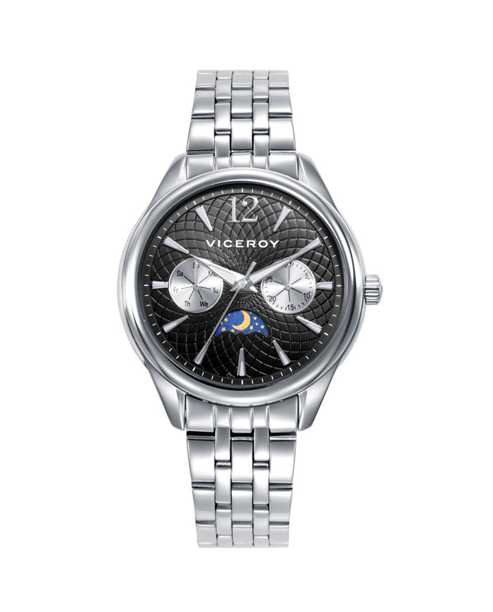 viceroy Reloj caja de acero 5 atm y brazalete de acero con movimiento cuarzo