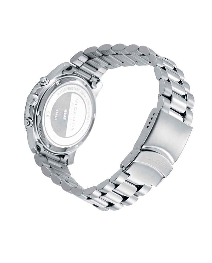 Viceroy Reloj Caja De Acero Con Bisel De Aluminio Bicolor En Verde Y Negro