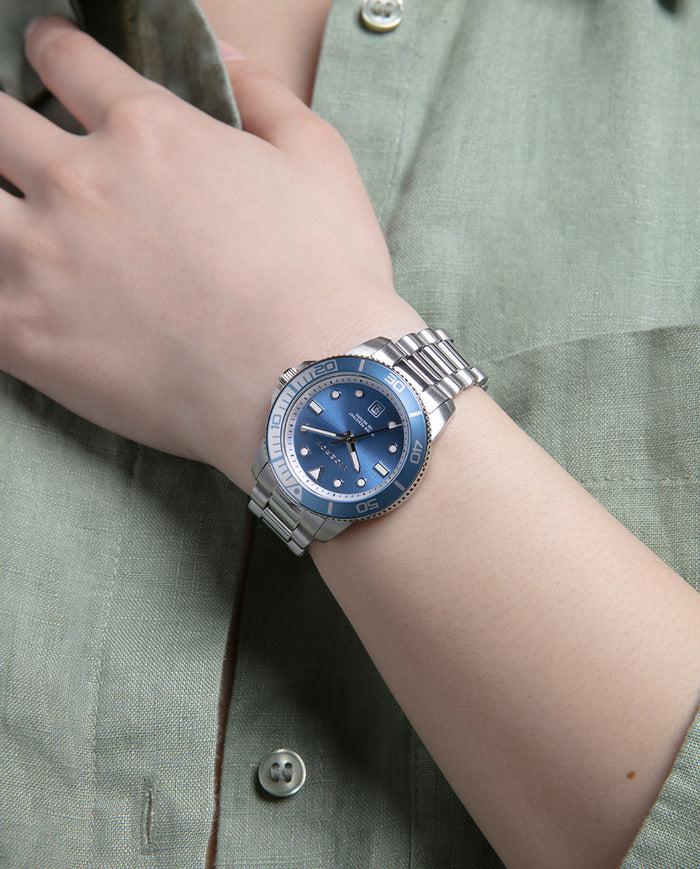 Viceroy Reloj Caja De Acero Con Bisel De Aluminio En Color Azul