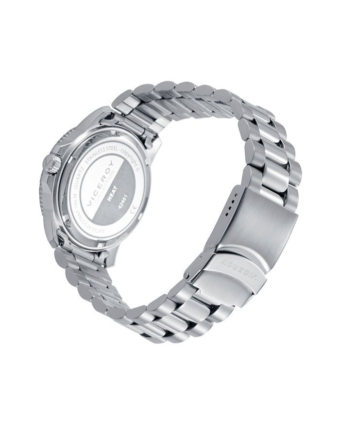 Viceroy Reloj Caja De Acero Con Bisel De Alumino Bicolor En Rojo Y Negro Y Movimiento Cuarzo