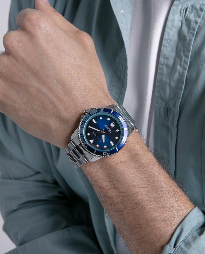 Viceroy Reloj Caja De Acero Con Bisel De Alumino En Color Azul Y Movimiento De Cuarzo