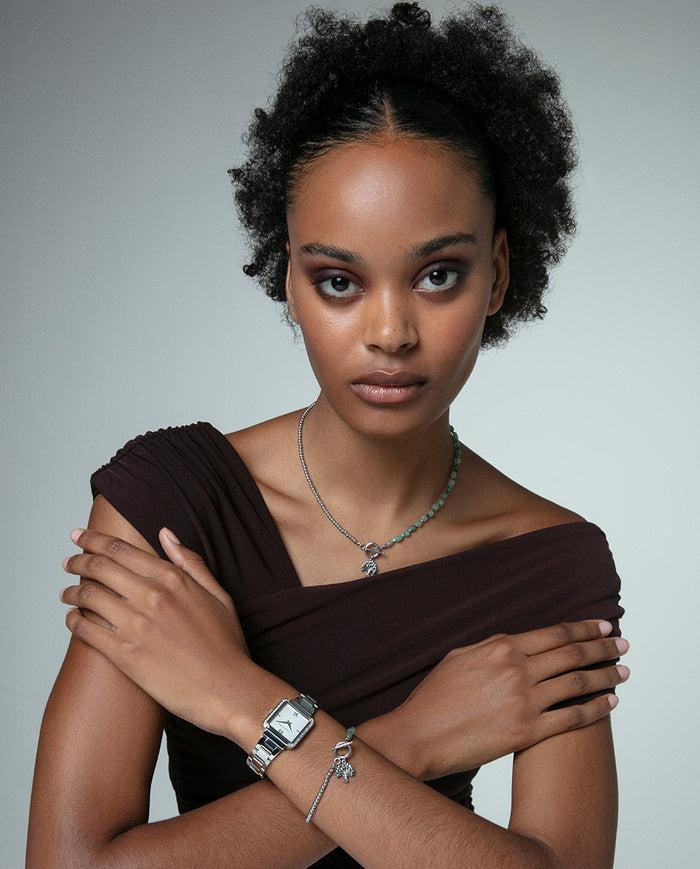 Viceroy Reloj Caja De Acero Con Circonitas Y Brazalete De Acero Con Movimiento Cuarzo