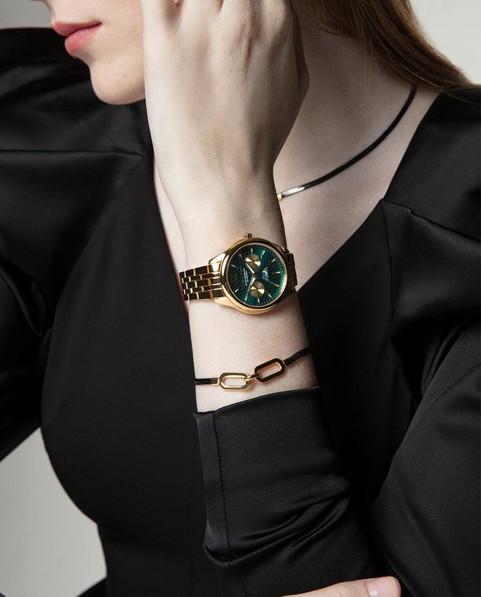 Viceroy Reloj Caja De Acero Ip Dorado 5 Atm Y Brazalete De Acero Ip Dorado Con Movimiento Cuarzo