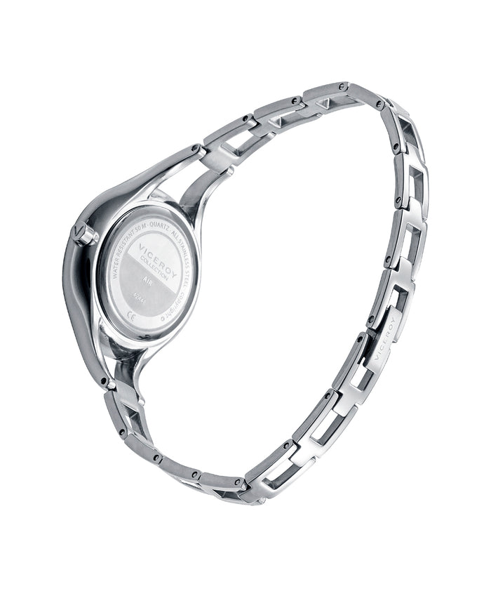 Viceroy Reloj Caja De Acero Ip Rosa 5 Atm Y Brazalete De Acero Con Movimiento Cuarzo