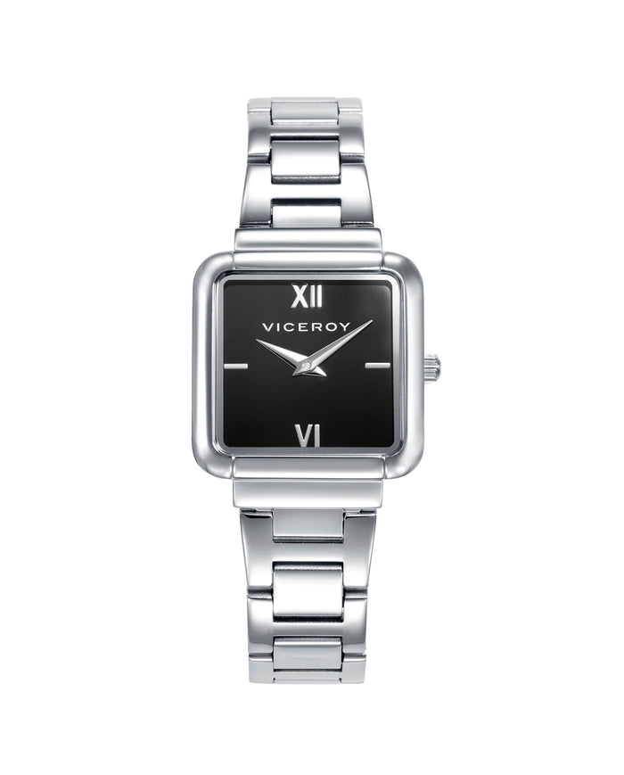 viceroy Reloj caja de acero y brazalete de acero con movimiento cuarzo