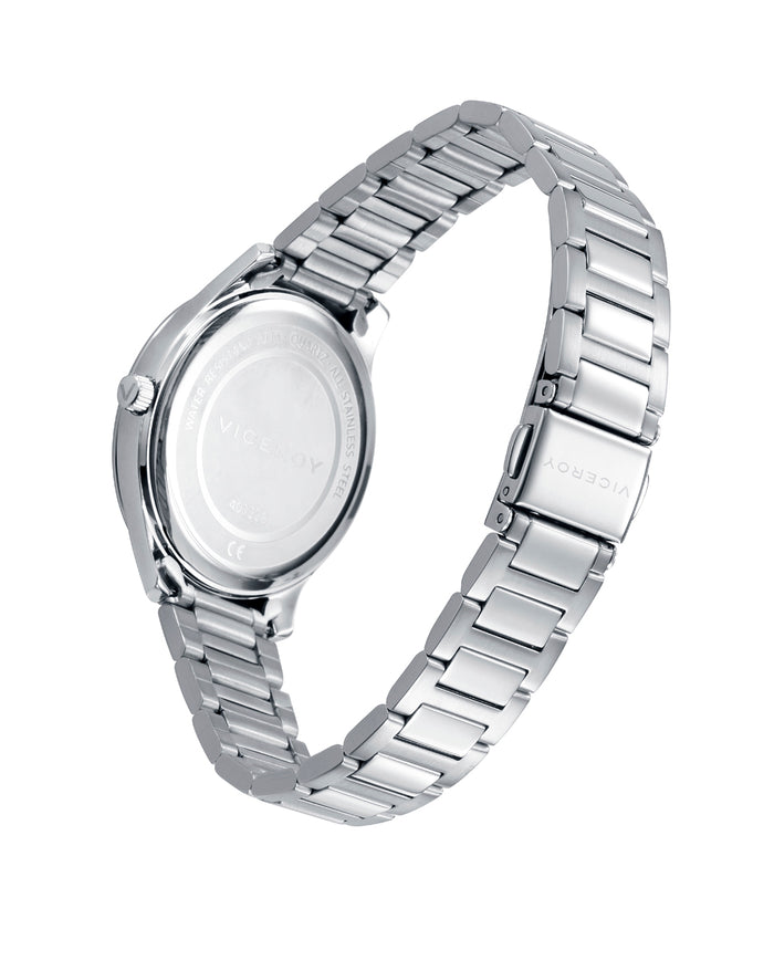Viceroy Reloj Caja Y Brazalete De Acero Con Movimiento Cuarzo