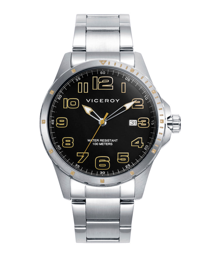 viceroy Reloj caja y brazalete de acero con movimiento cuarzo