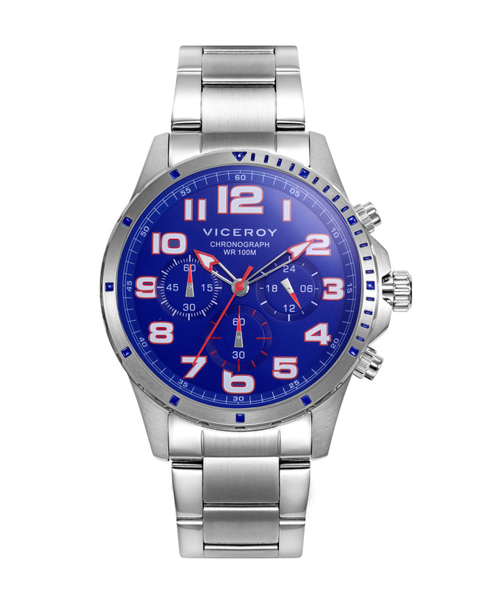 viceroy Reloj caja y brazalete de acero con movimiento de cuarzo