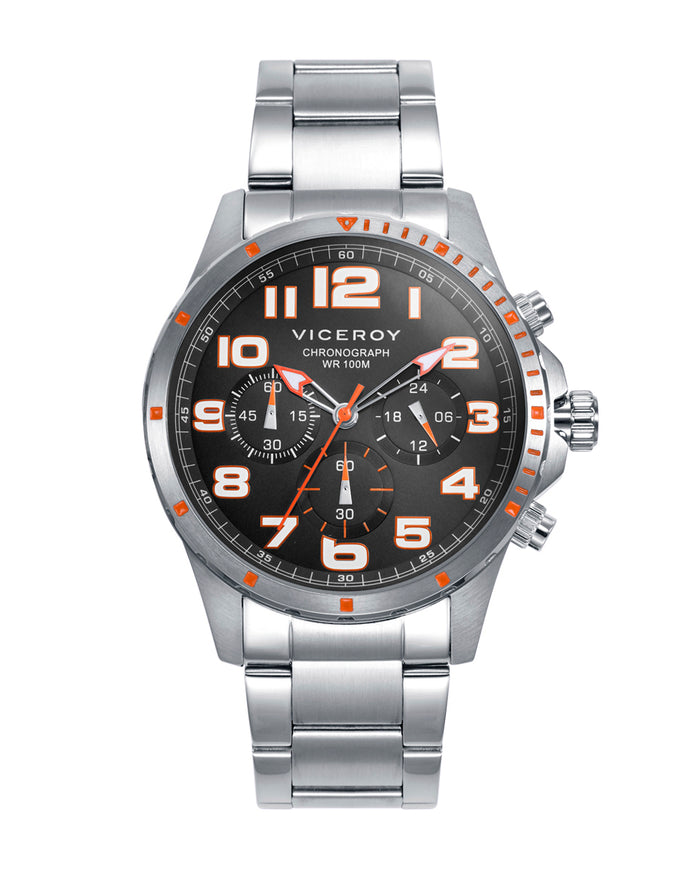 viceroy Reloj caja y brazalete de acero con movimiento de cuarzo