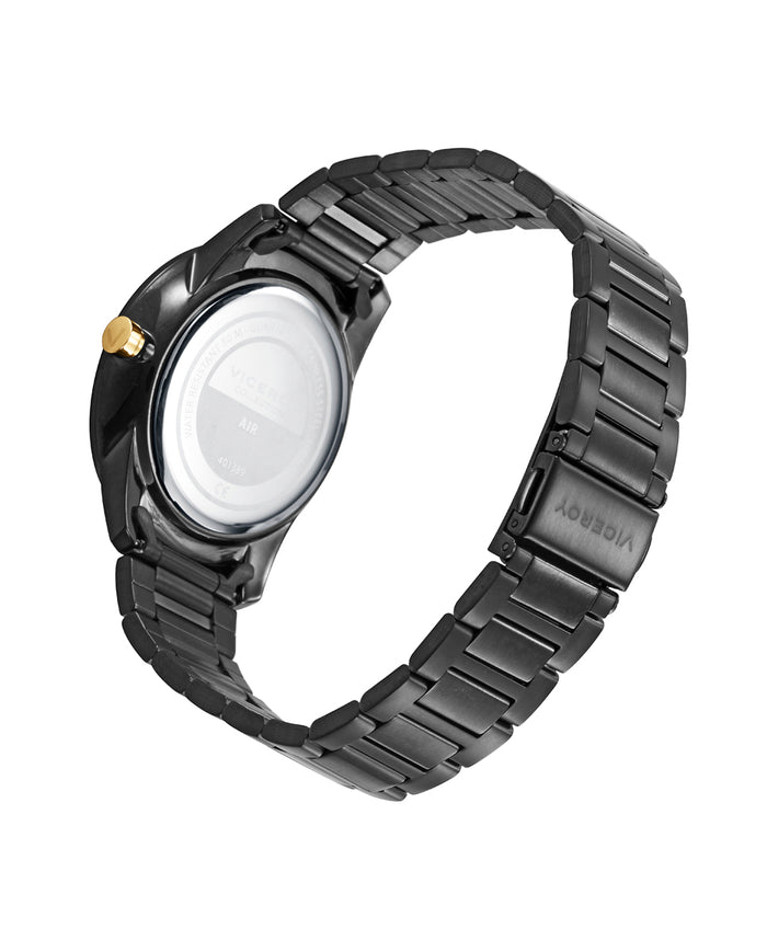 Viceroy Reloj Caja Y Brazalete De Acero Gris Con Movimiento De Cuarzo