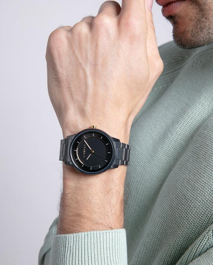 Viceroy Reloj Caja Y Brazalete De Acero Gris Con Movimiento De Cuarzo