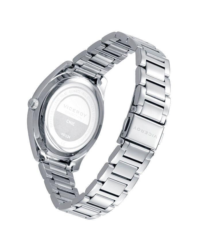 Viceroy Reloj Caja Y Brazalete De Acero Y Movimiento De Cuarzo