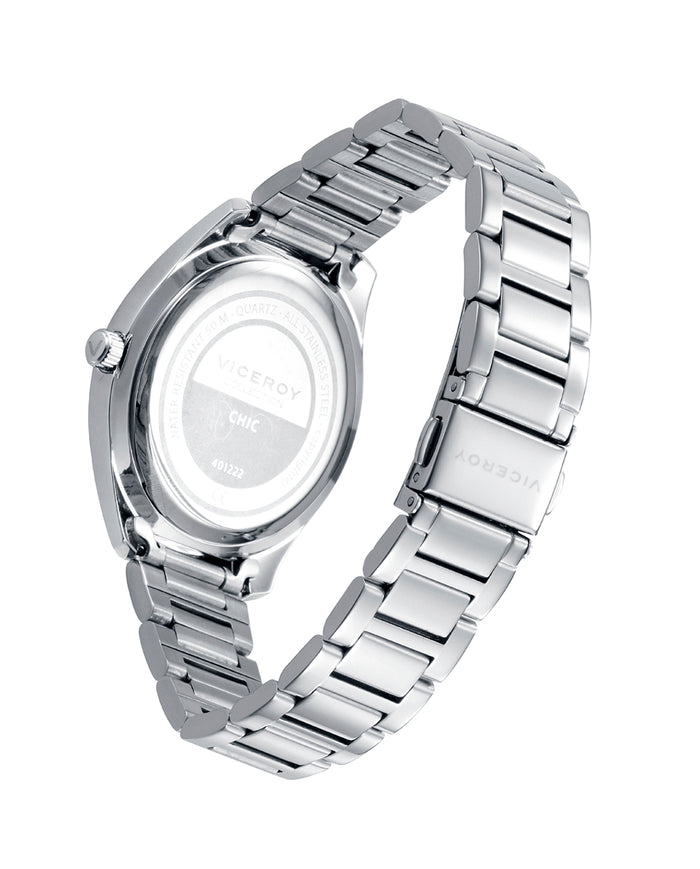 Viceroy Reloj Caja Y Brazalete De Acero Y Movimiento De Cuarzo