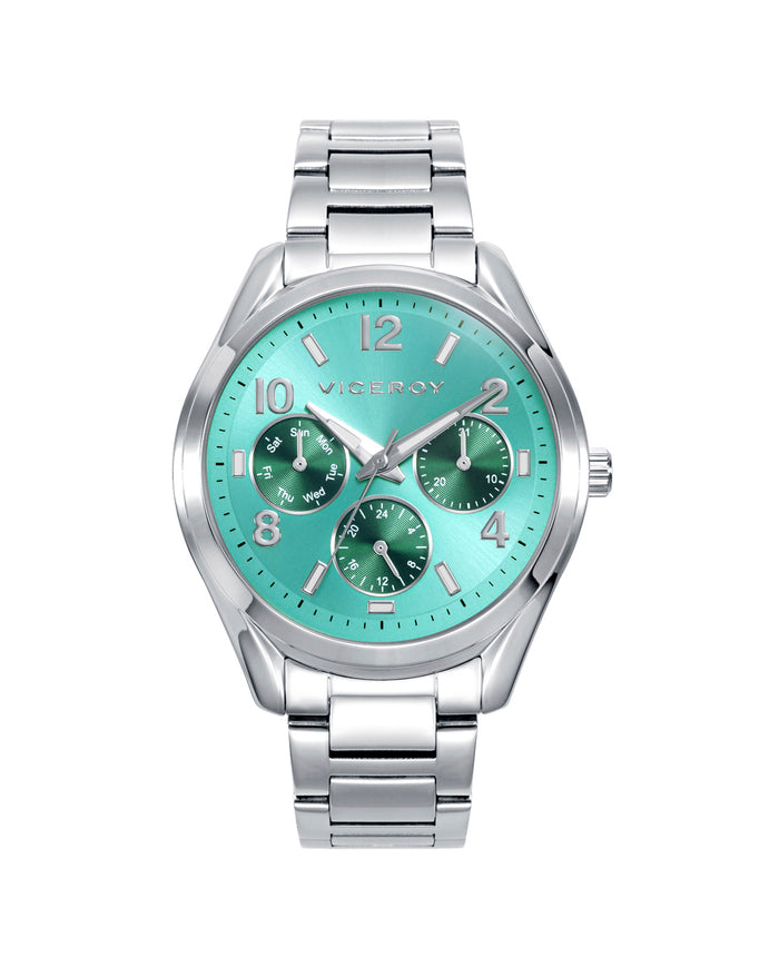 viceroy Reloj caja y brazalete de acero y movimiento de cuarzo