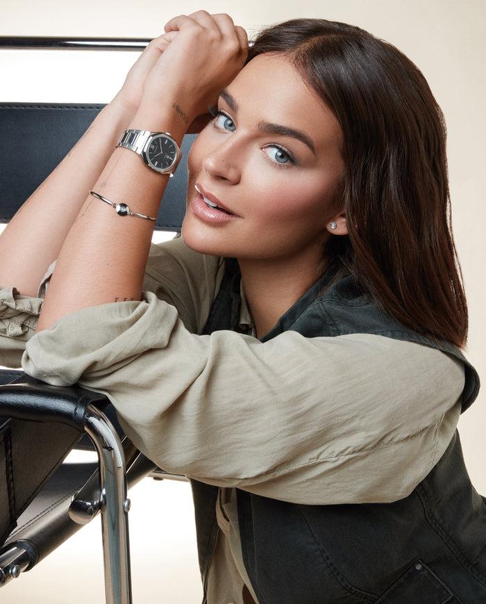 Viceroy Reloj Colección Laura Escanes Caja De Acero Con Doble Bisel En Acero E Ip Negro Con Cristal Zafiro 10 Atm Y Brazalete De Acero Con Movimiento Cuarzo