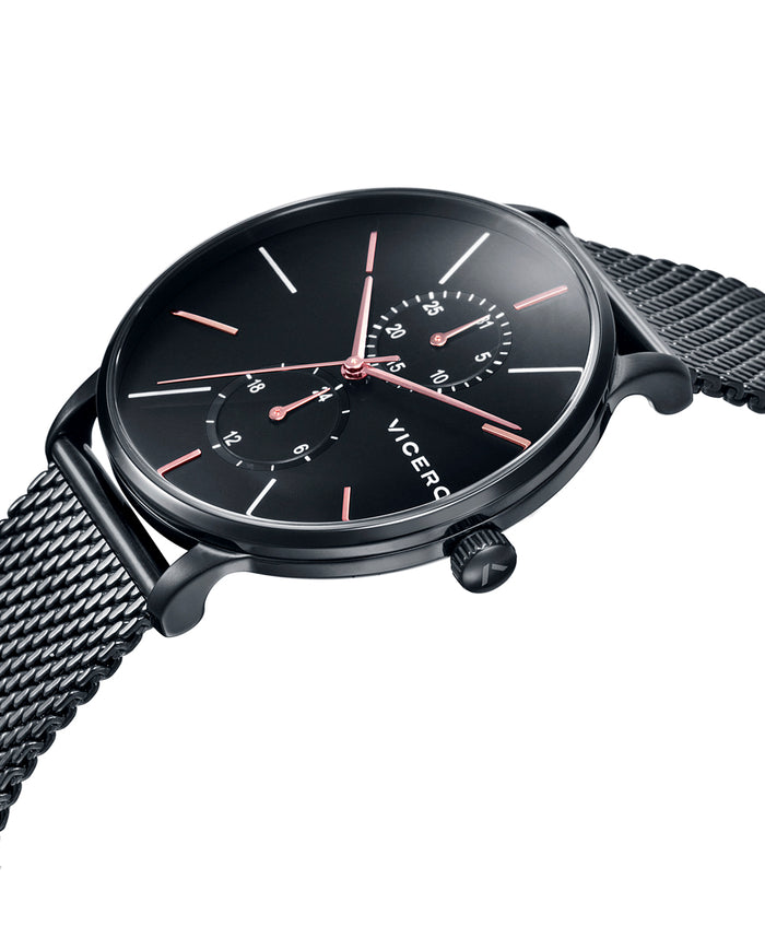 Viceroy Reloj De Hombre Beat Multifunción De Acero Con IP Negra