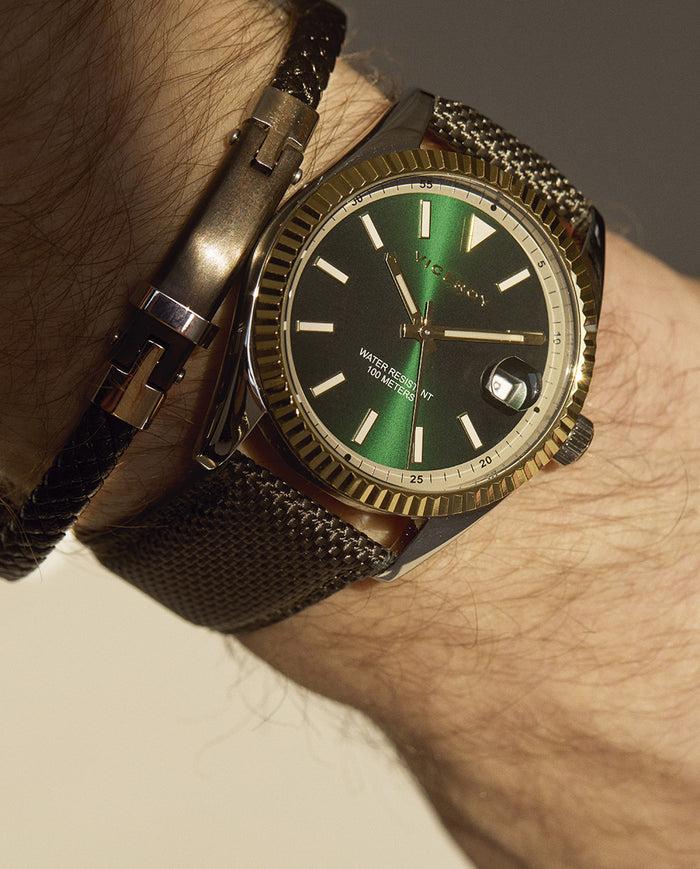 Viceroy Reloj De Hombre Chic Con Caja De Acero Y Correa De Nylon Verde