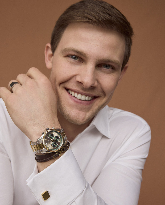 Viceroy Reloj De Hombre Chic Con Caja Y Brazalete De Acero Bicolor