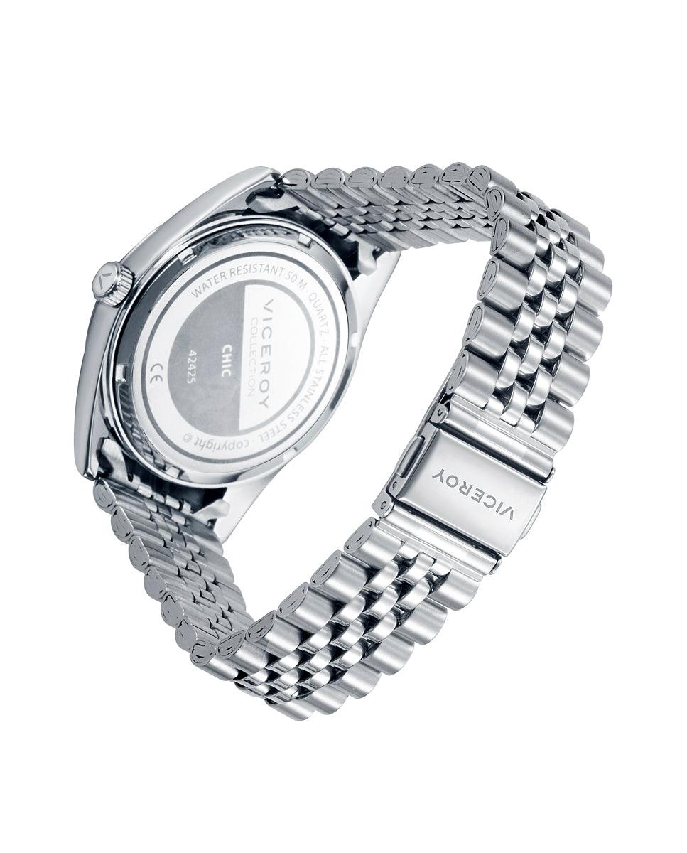 Viceroy Reloj De Hombre Chic De Acero Con Esfera Azul