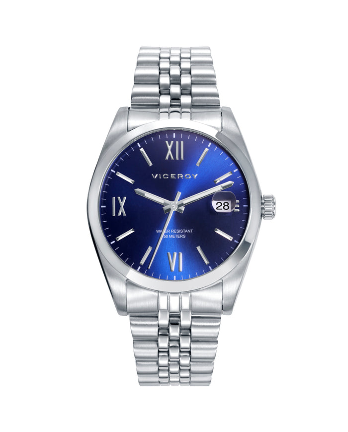 viceroy Reloj de hombre Chic de acero con esfera azul