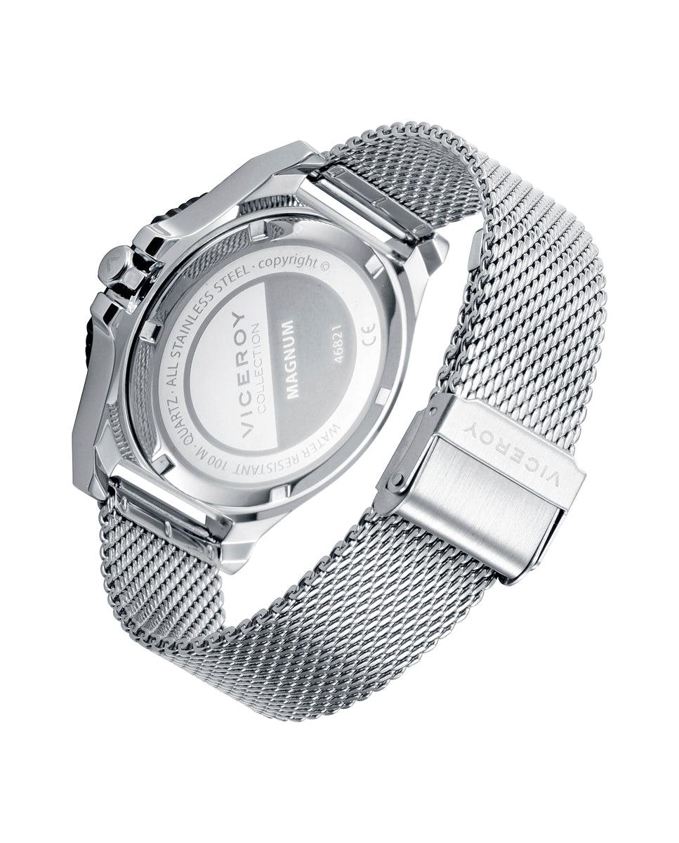 Viceroy Reloj De Hombre Colección MAGNUM Con Caja Y Malla Milanesa En Acero