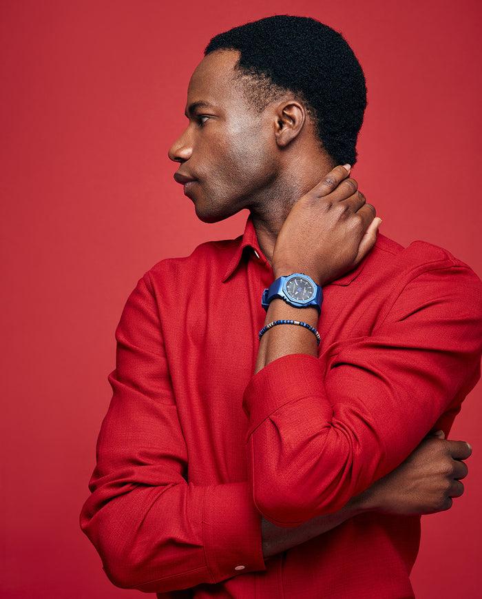 Viceroy Reloj De Hombre Con Caja De Aluminio Y Correa De Silicona Azul Oscuro