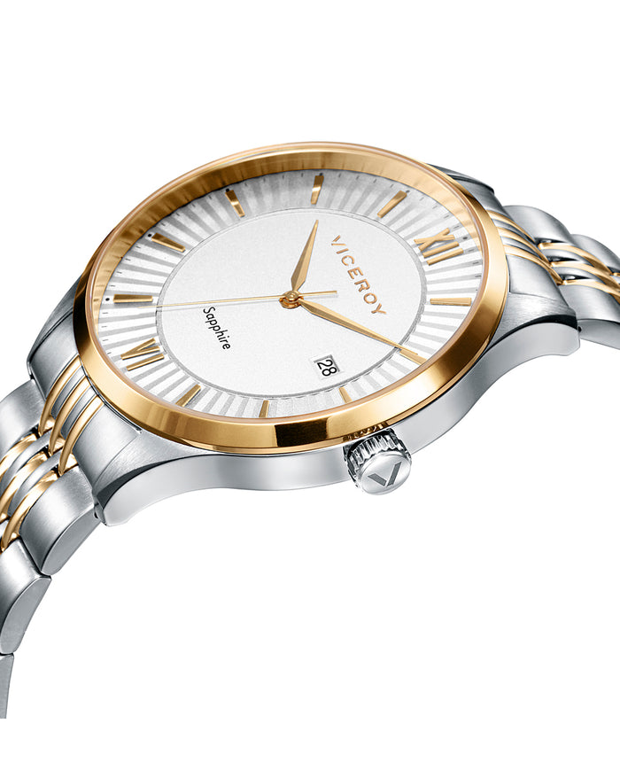 Viceroy Reloj De Hombre Dress 3 Agujas De Acero Bicolor