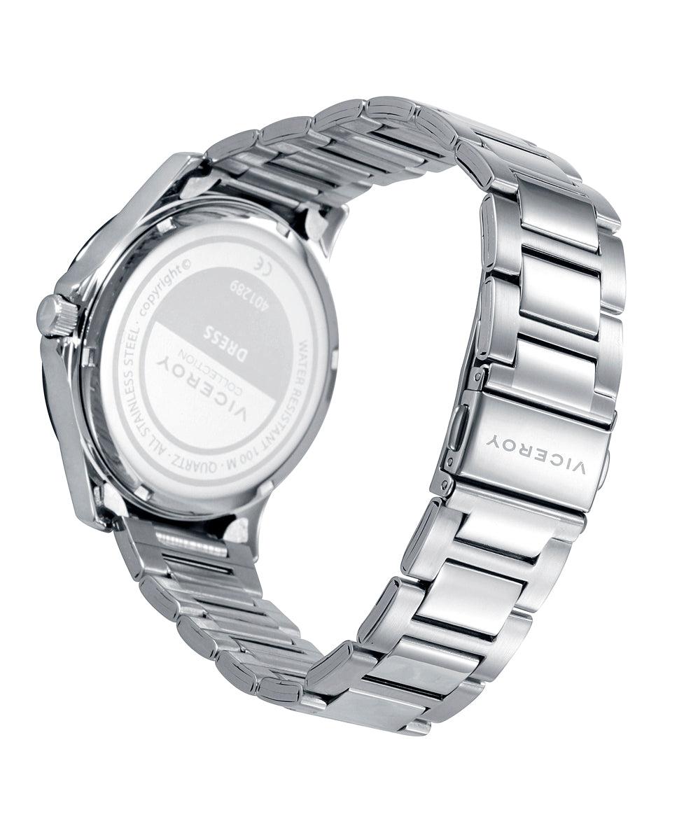 Viceroy Reloj De Hombre Dress Con Caja Azul Y Brazalete De Acero