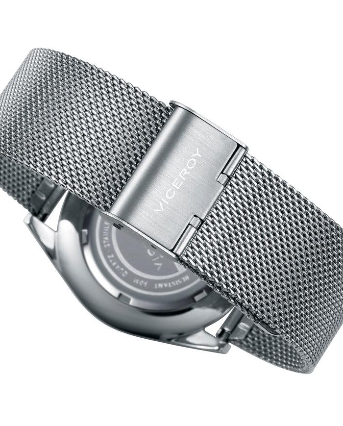 Viceroy Reloj De Hombre Dress De Acero 3 Agujas Y Malla Milanesa