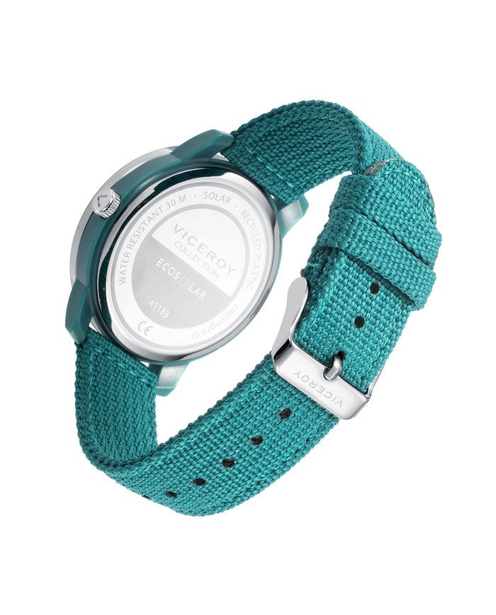 Viceroy Reloj De Hombre Ecosolar Con Caja De Plástico Reciclado Y Correa De Nylon Reciclado En Verde