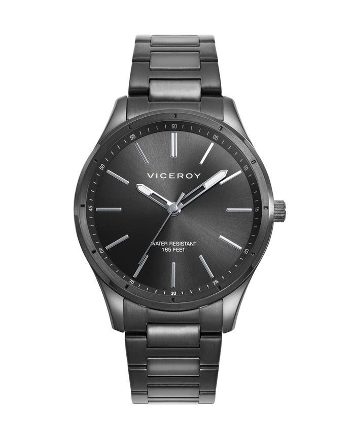 viceroy Reloj de hombre en acero gris con movimiento de cuarzo