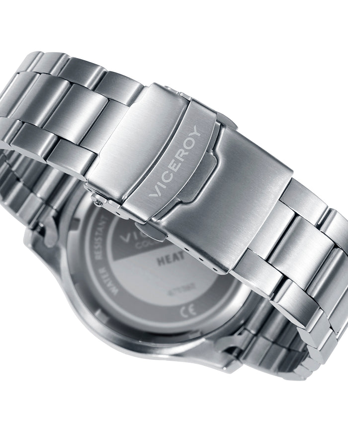 Viceroy Reloj De Hombre Heat 3 Agujas De Acero Y Esfera Azul