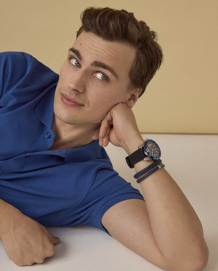 Viceroy Reloj De Hombre Heat Con Caja De Acero Y Correa Negra De Silicona