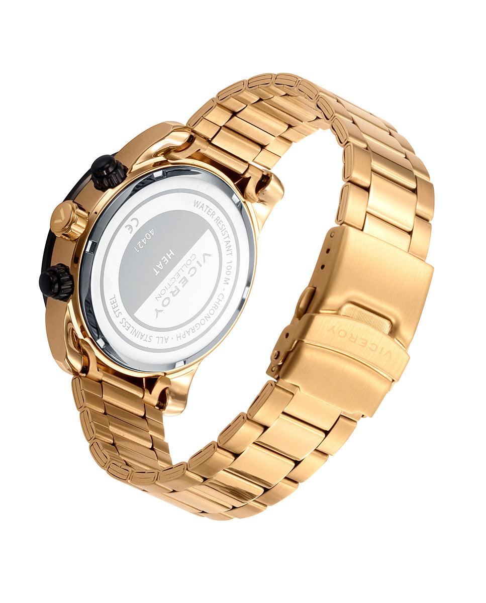 Viceroy Reloj De Hombre Heat Cronógrafo De Acero En Ip Dorado