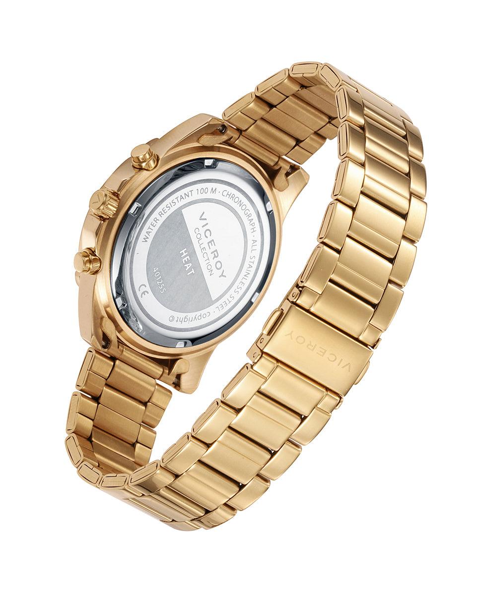 Viceroy Reloj De Hombre Heat Cronógrafo De Acero En Ip Dorado