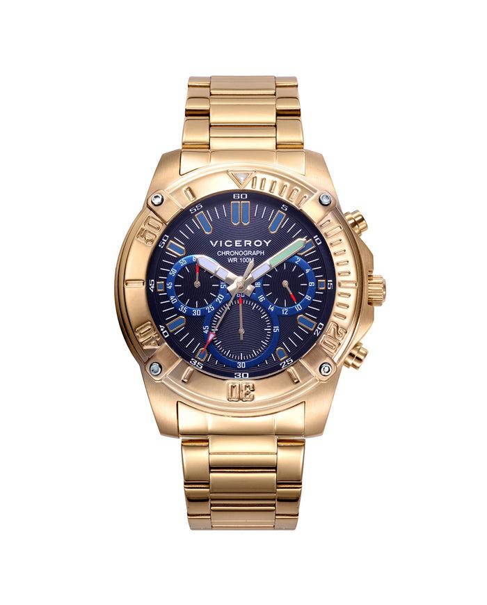 viceroy Reloj de hombre Heat cronógrafo de acero en Ip dorado